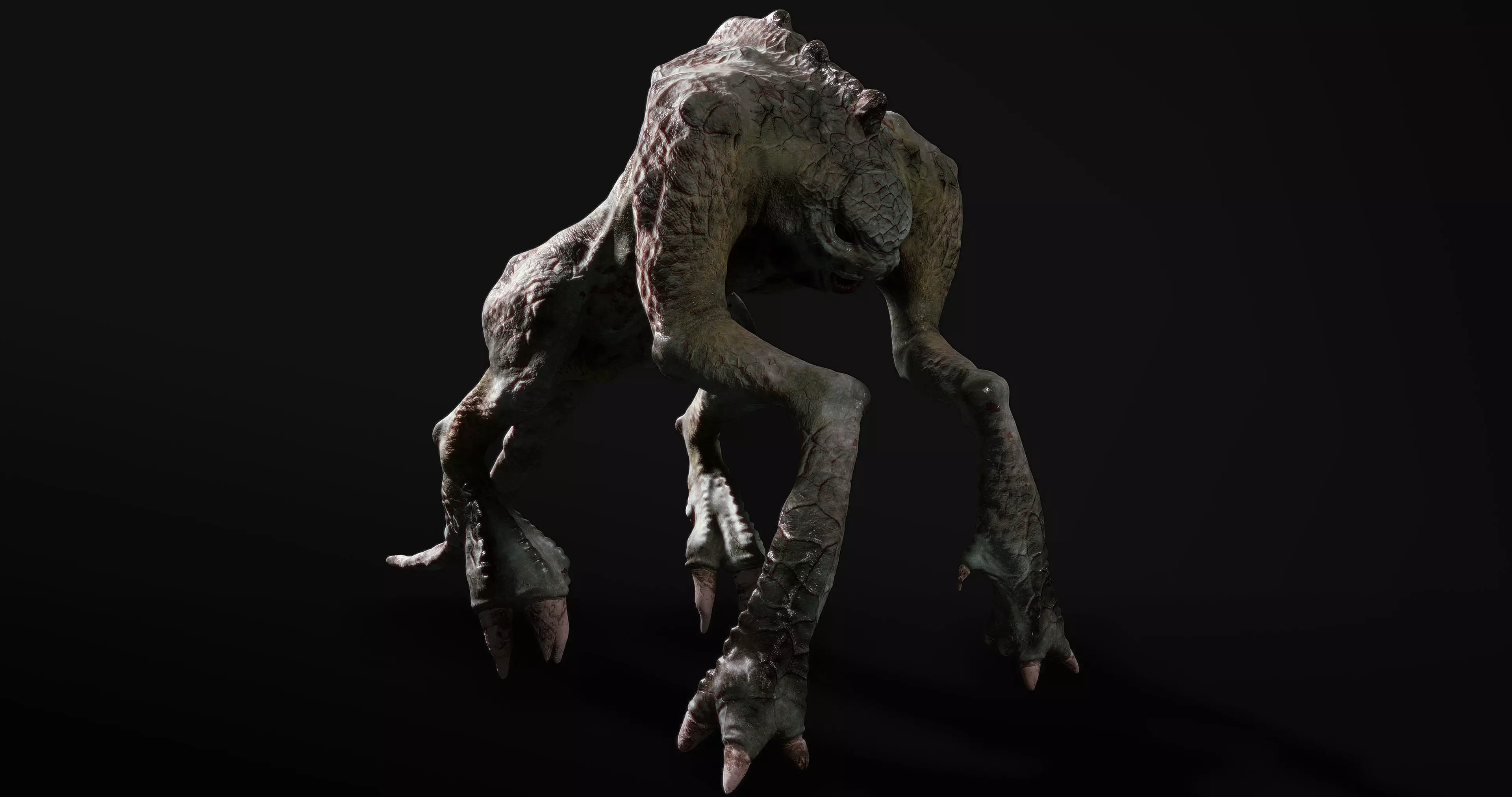 Monster Bush Master Mutant Low-poly 3D model_0