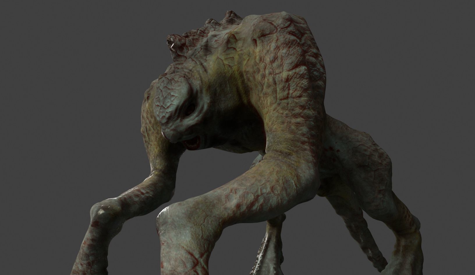 Monster Bush Master Mutant Low-poly 3D model_4