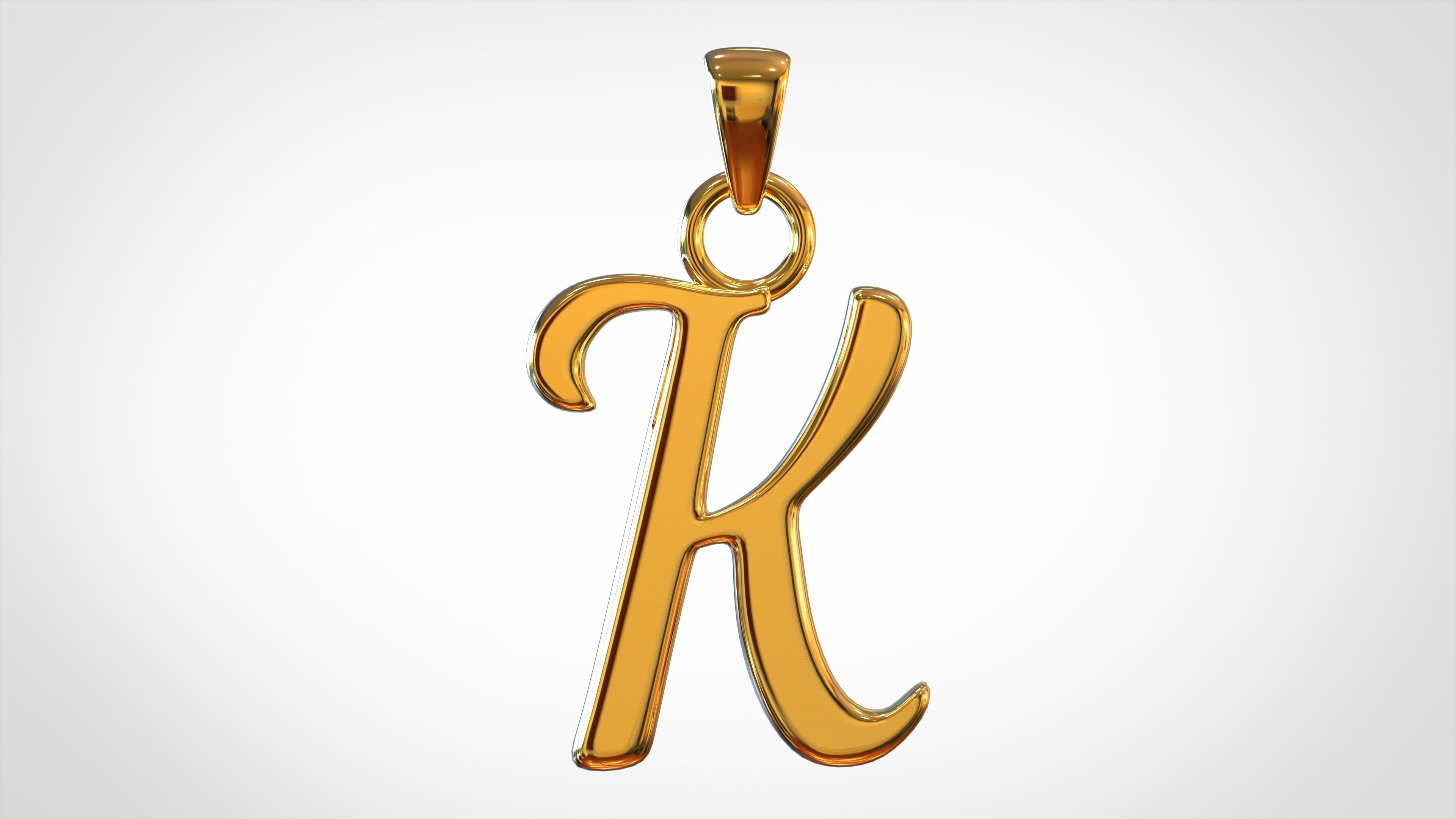 Nautilus Pompilius Font K Pendant 3D print model_1