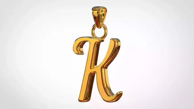 Nautilus Pompilius Font K Pendant 3D print model
