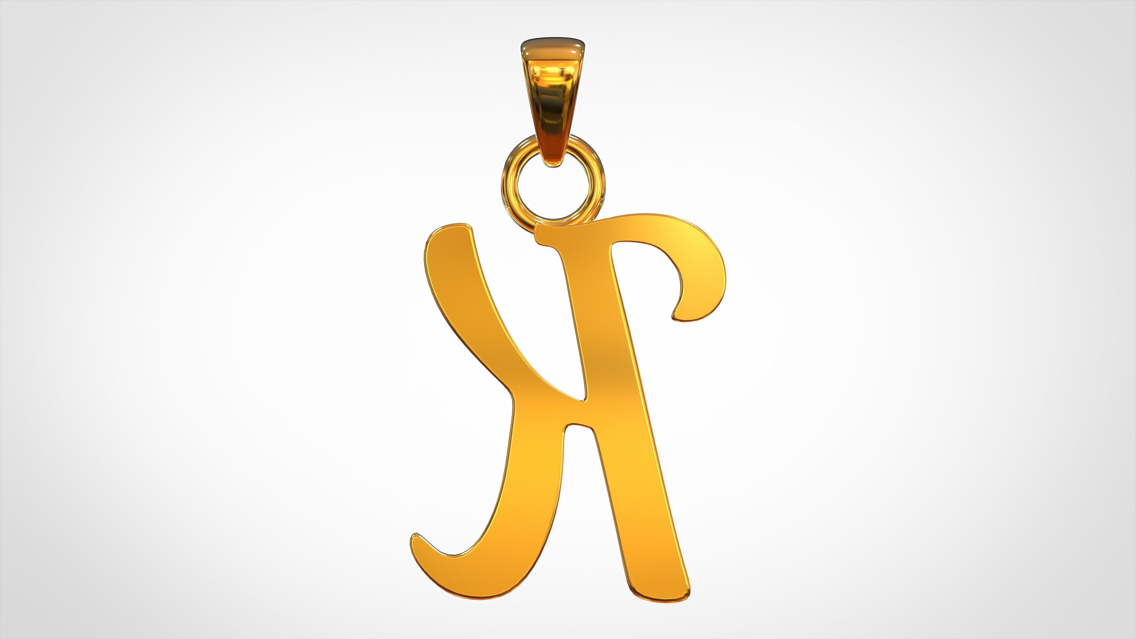 Nautilus Pompilius Font K Pendant 3D print model_3