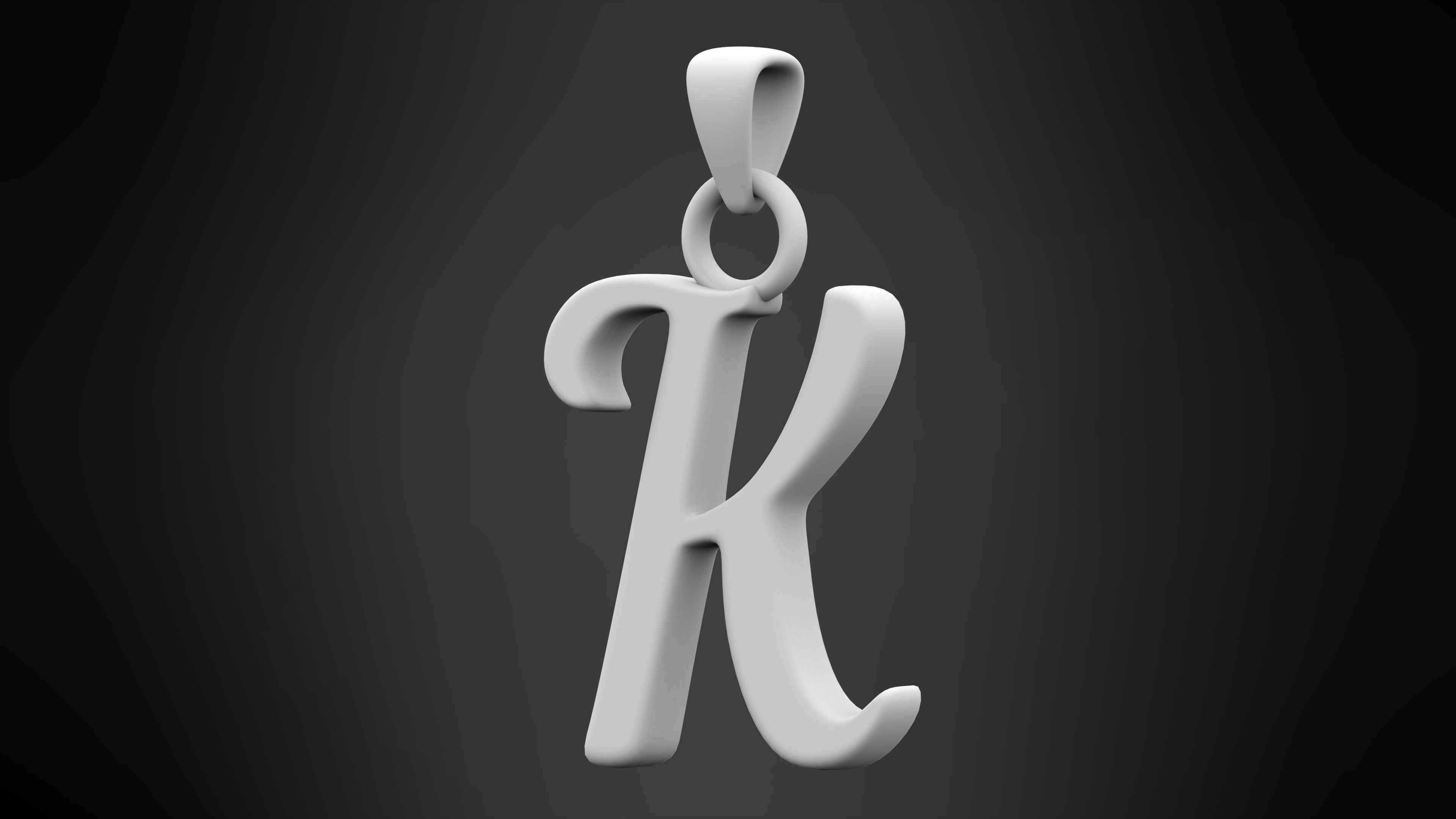Nautilus Pompilius Font K Pendant 3D print model_4