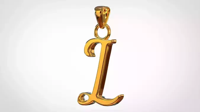 Nautilus Pompilius Font L Pendant 3D print model