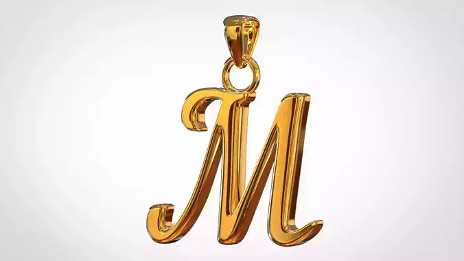 Nautilus Pompilius Font M Pendant 3D print model