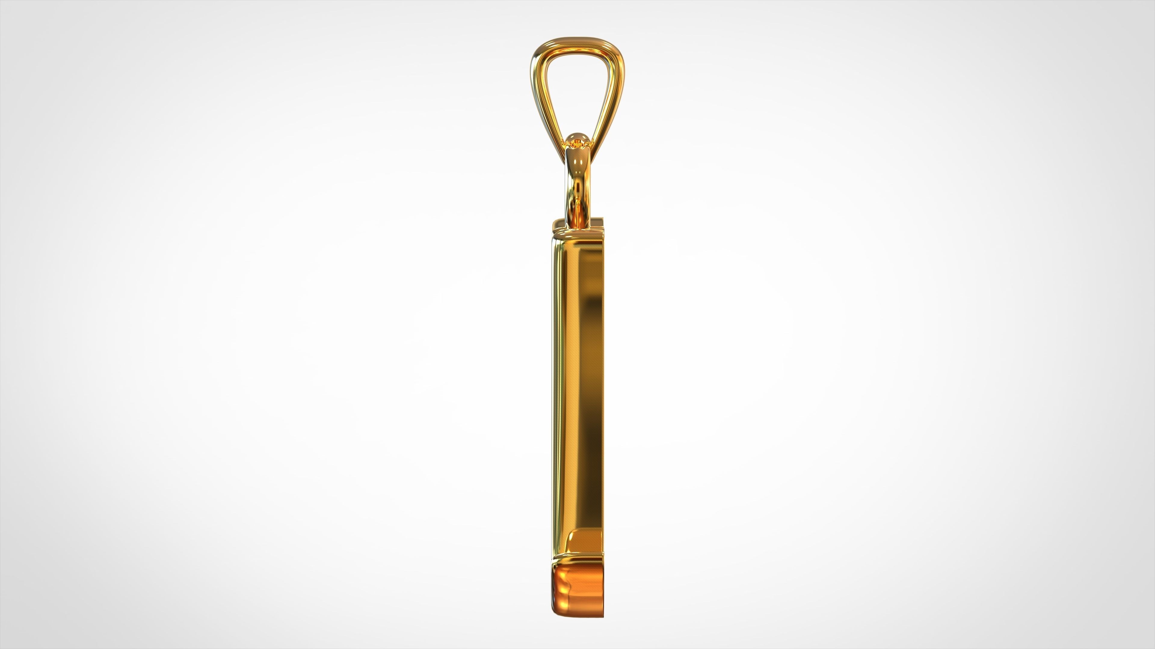 Nautilus Pompilius Font M Pendant 3D print model_2