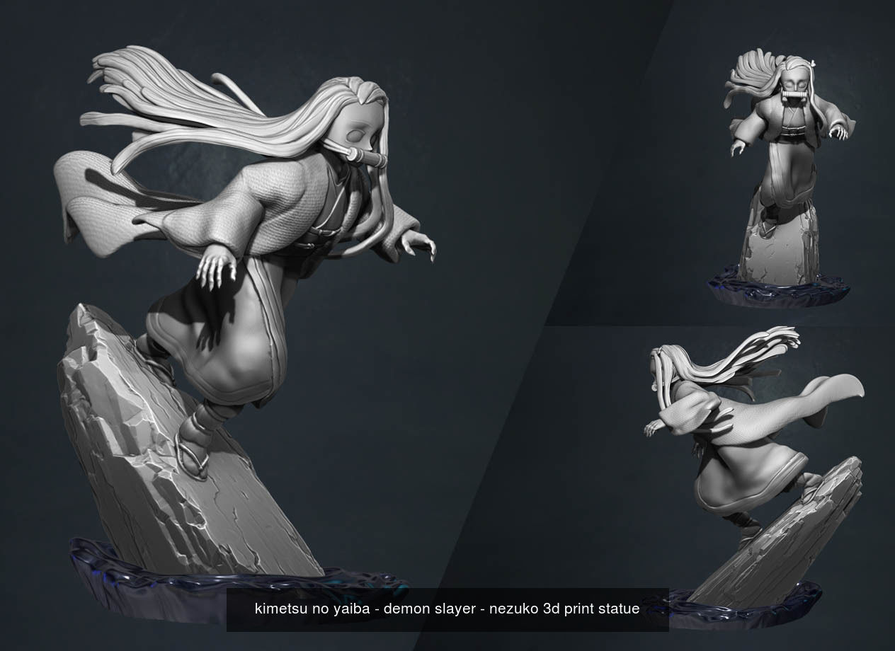 kimetsu no yaiba - demon slayer - nezuko and tanjiro 3d prints 3D Model Collection_4