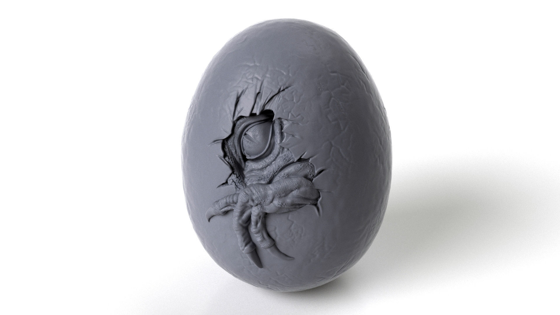 Dinosaur egg for 3D printing 3D print model_10