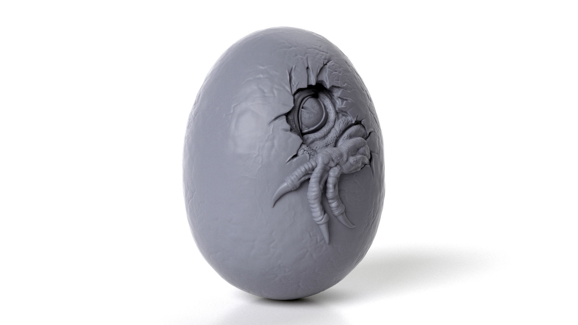 Dinosaur egg for 3D printing 3D print model_9
