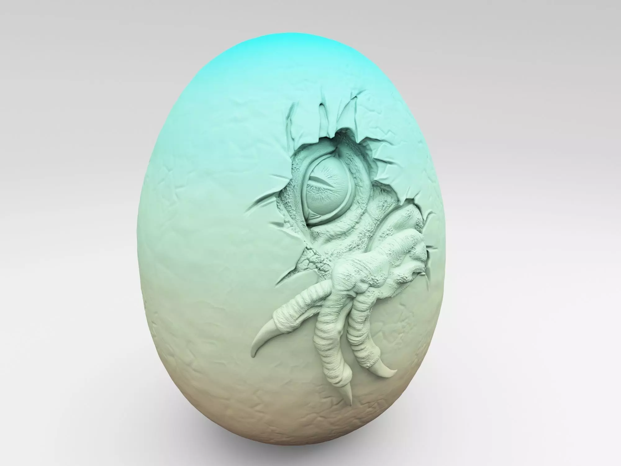 Dinosaur egg for 3D printing 3D print model_0