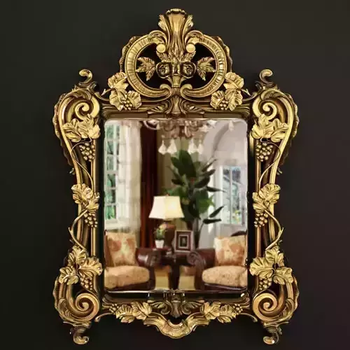 18th century Regence period giltwood mirror 