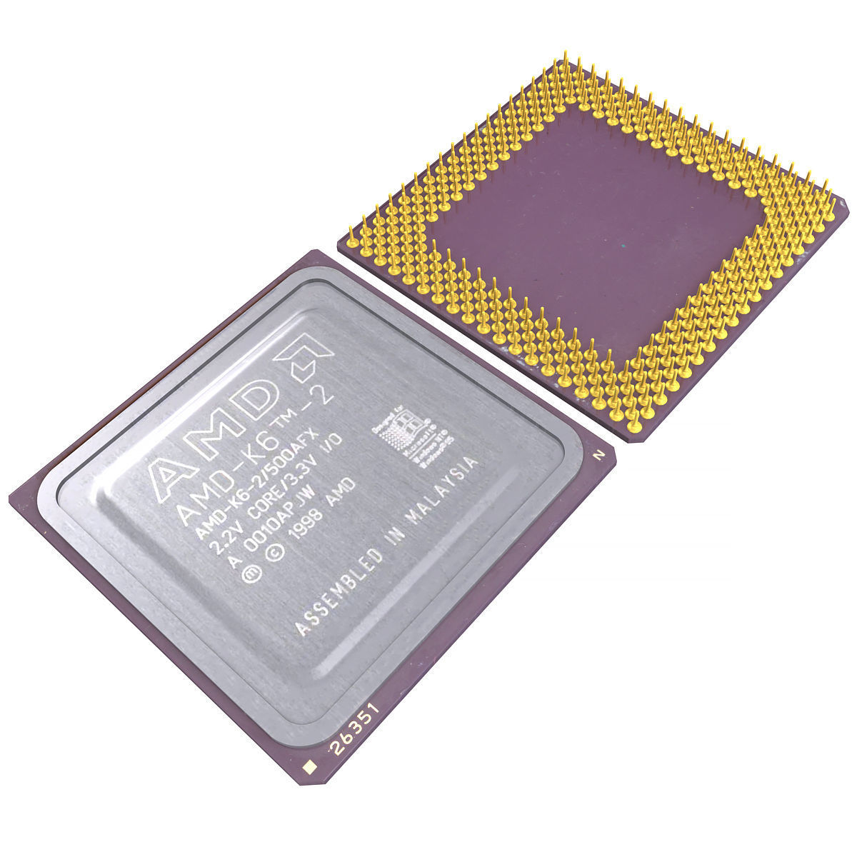 AMD K6-2 CPU 3D model_6