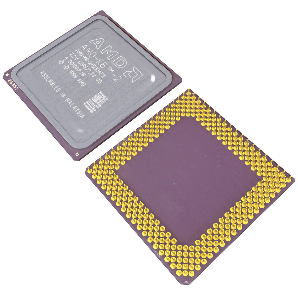 AMD K6-2 CPU 3D model_7