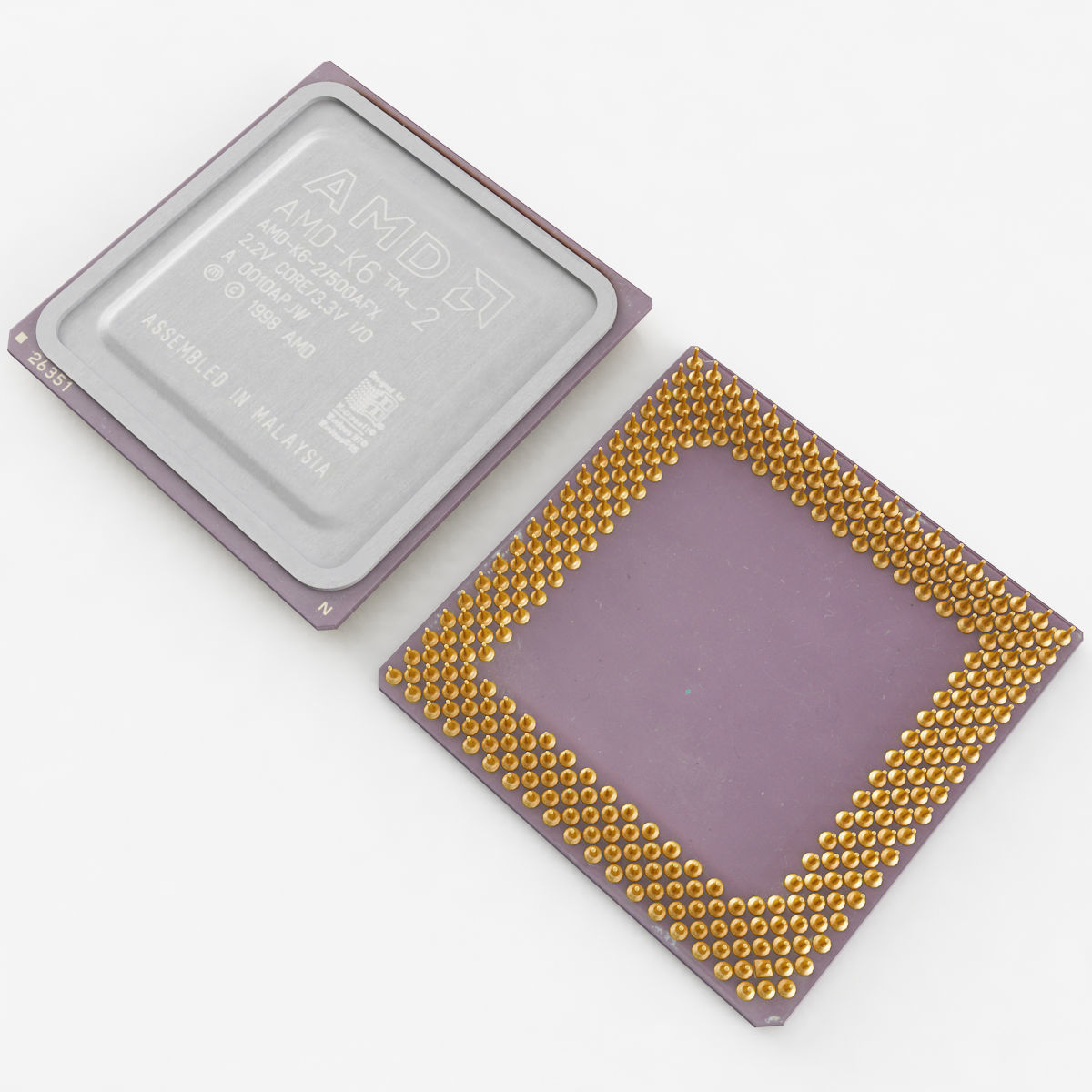 AMD K6-2 CPU 3D model_3