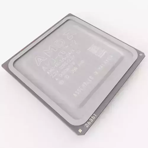 AMD K6-2 CPU 3D model
