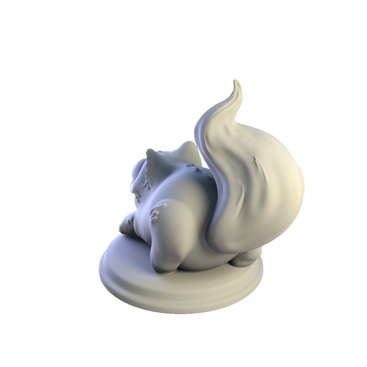 Desktop figure  Playful cat 3D print model_4