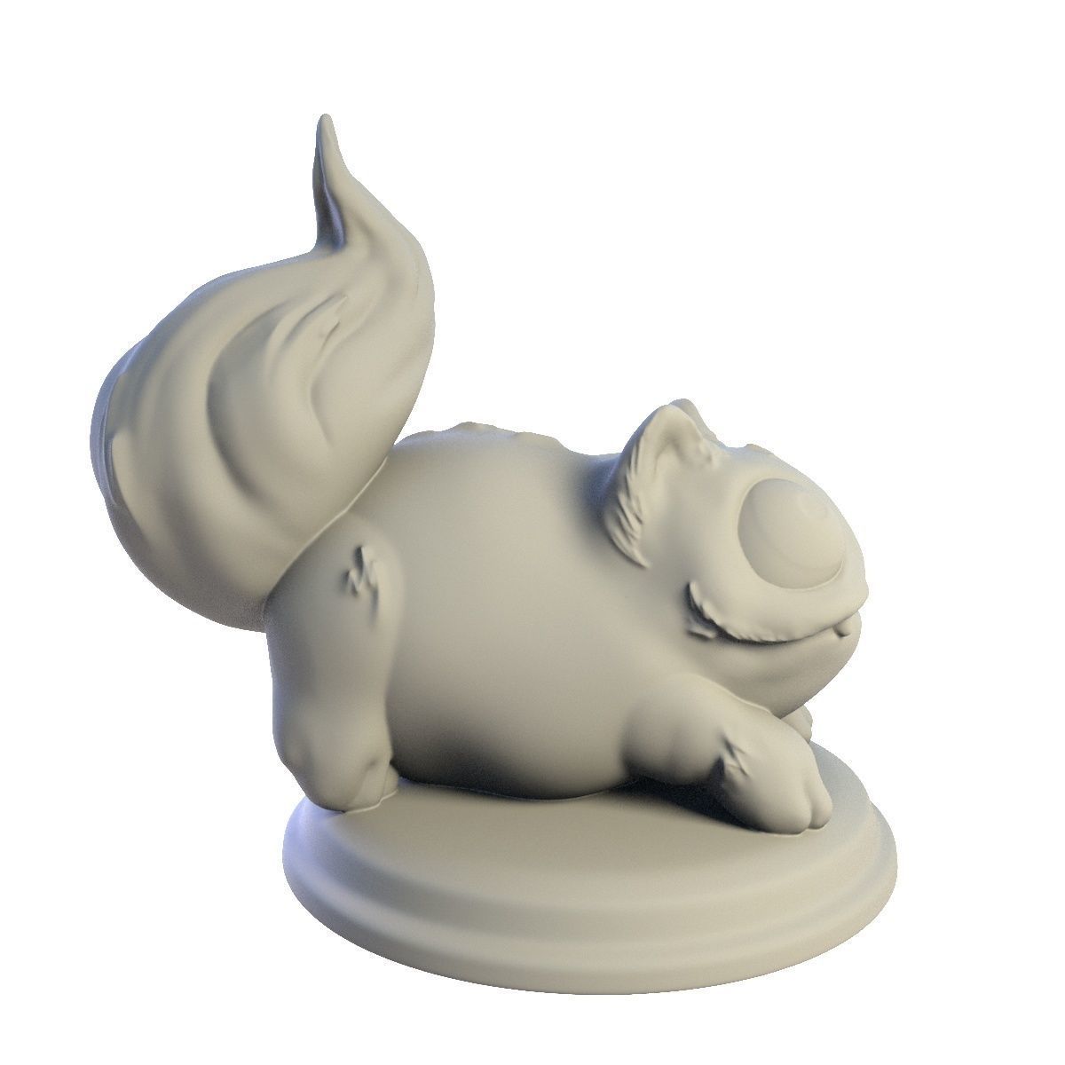 Desktop figure  Playful cat 3D print model_5