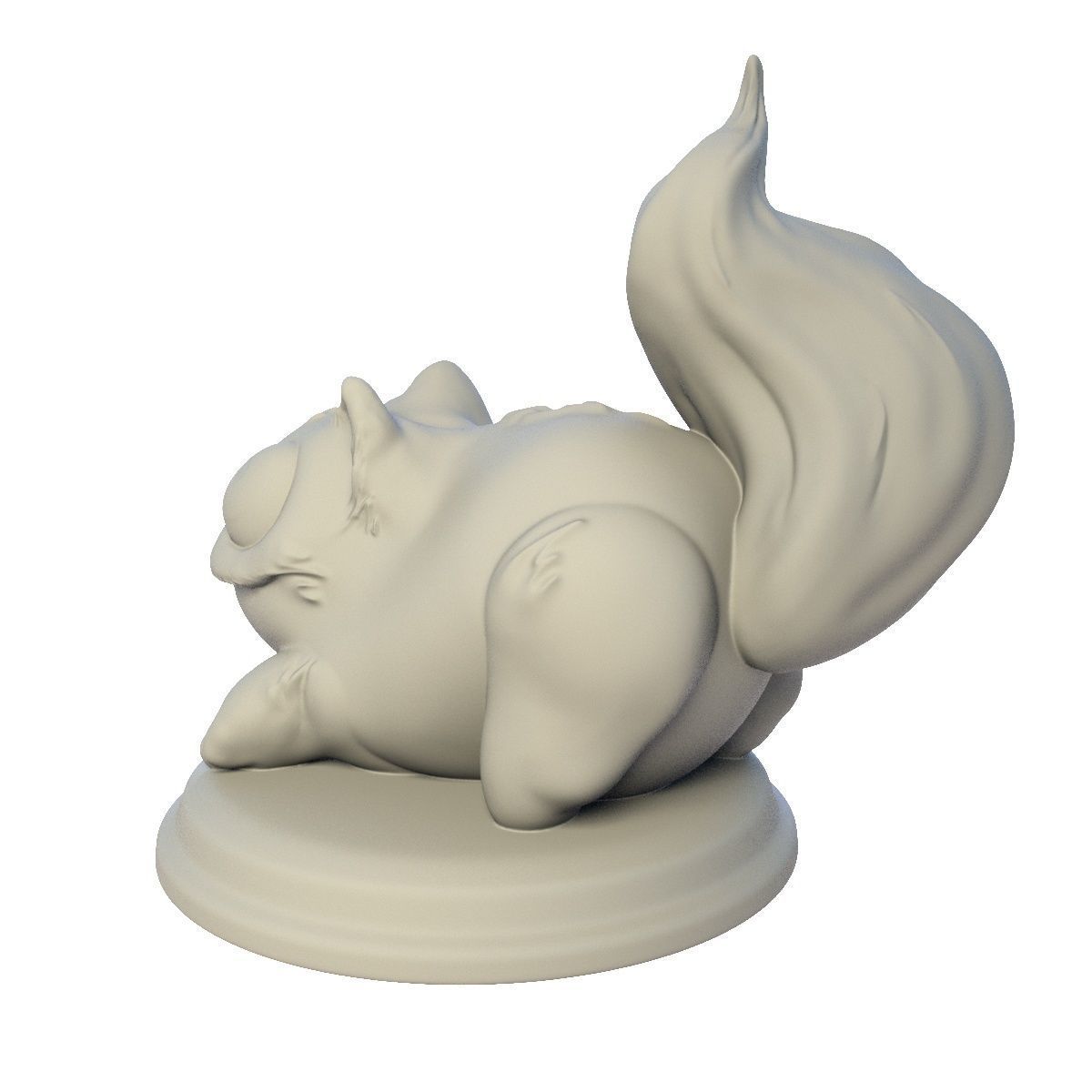 Desktop figure  Playful cat 3D print model_3