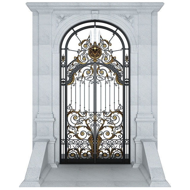 Entry door gate  3D model_1