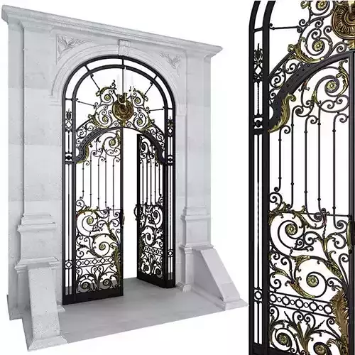 Entry door gate  3D model