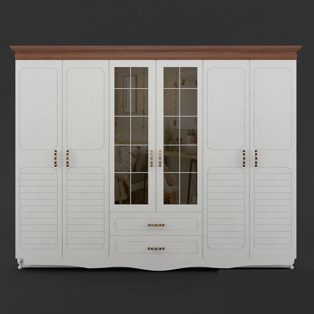 Wardrobes bedside tables closets and nightstands 48 pieces 3D model_46