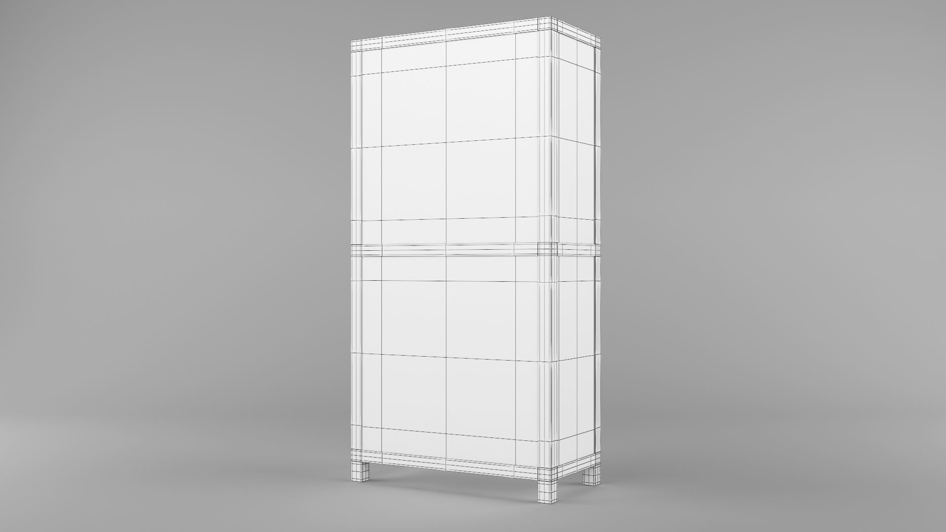 Wardrobes bedside tables closets and nightstands 48 pieces 3D model_50