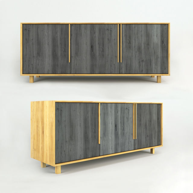 Wardrobes bedside tables closets and nightstands 48 pieces 3D model_10