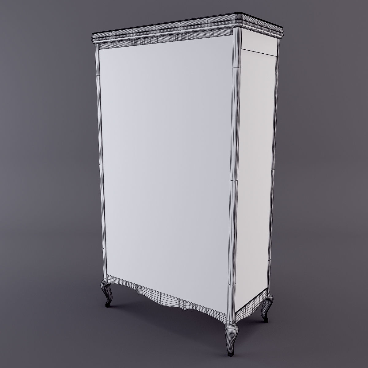 Wardrobes bedside tables closets and nightstands 48 pieces 3D model_49