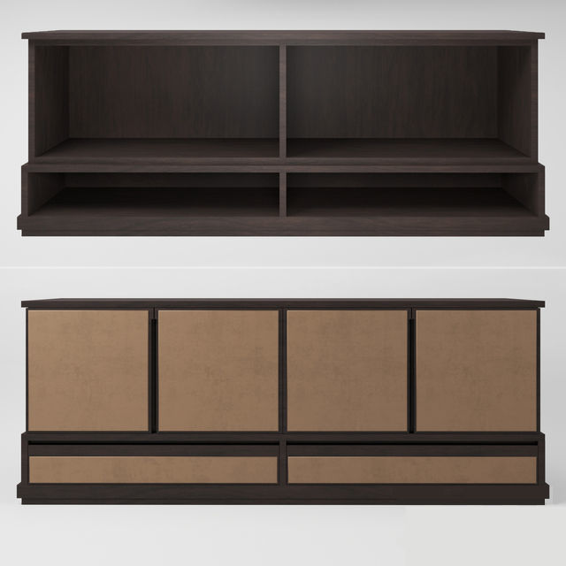 Wardrobes bedside tables closets and nightstands 48 pieces 3D model_2