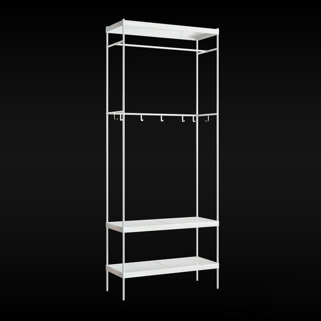 Wardrobes bedside tables closets and nightstands 48 pieces 3D model_36