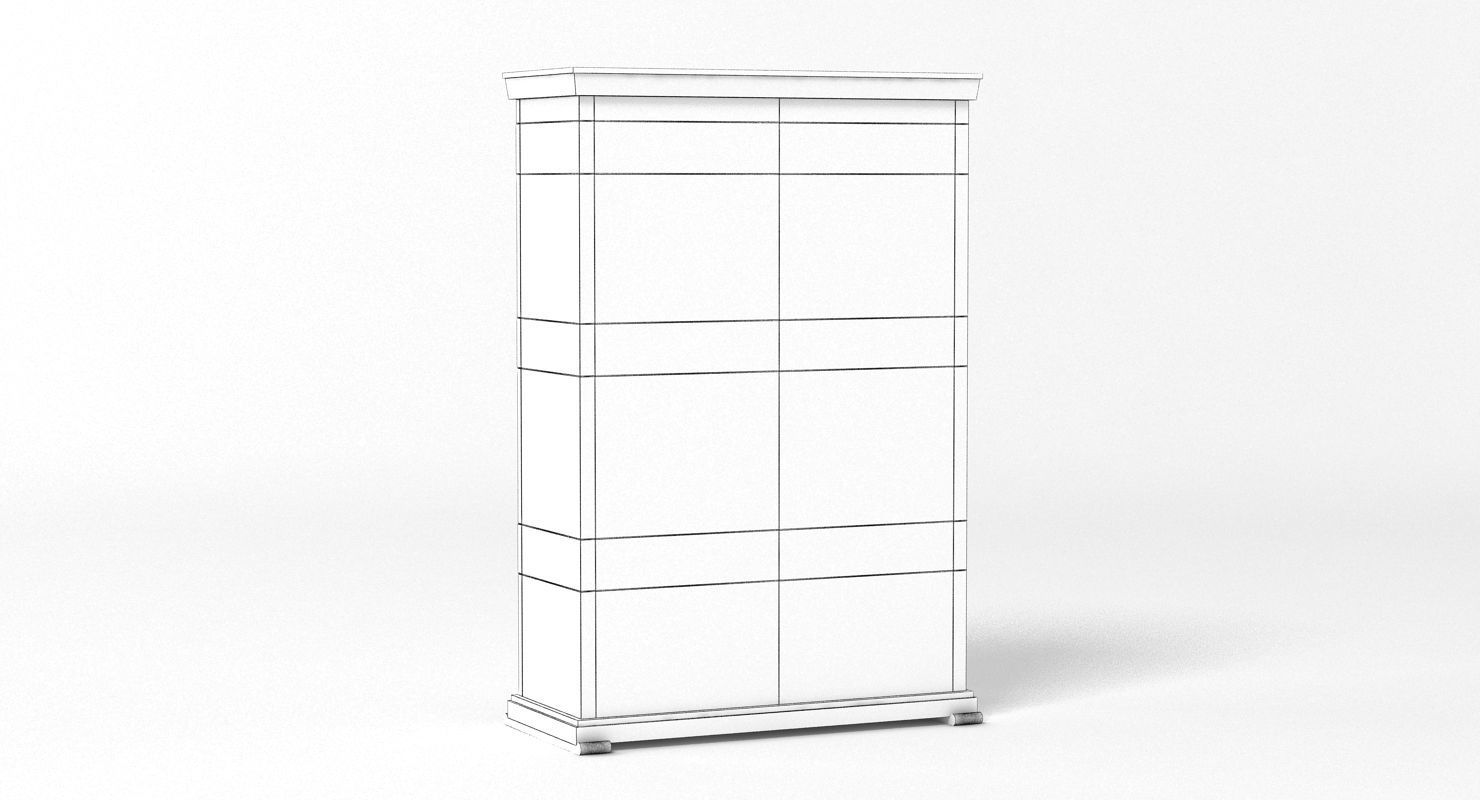 Wardrobes bedside tables closets and nightstands 48 pieces 3D model_51