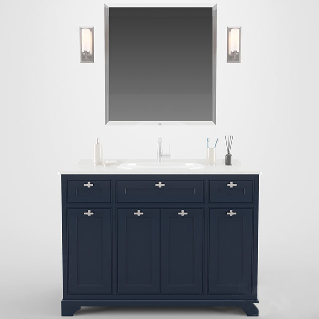 Wardrobes bedside tables closets and nightstands 48 pieces 3D model_39