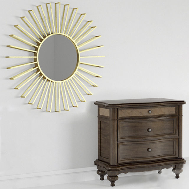 Wardrobes bedside tables closets and nightstands 48 pieces 3D model_5