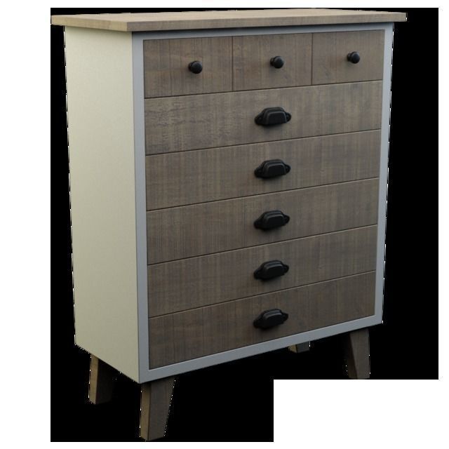 Wardrobes bedside tables closets and nightstands 48 pieces 3D model_15