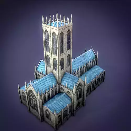 Doncaster Minster Church Low-poly 3D model
