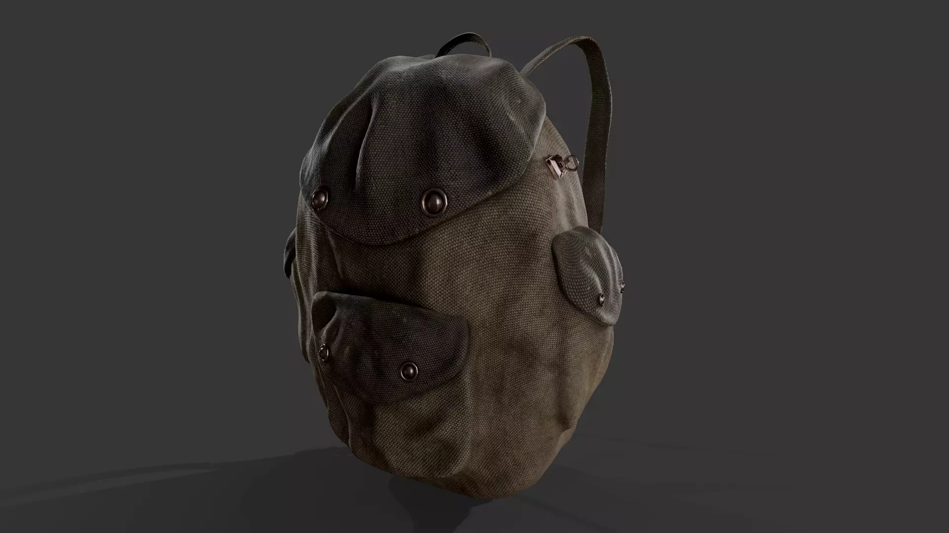 Backpack 4 Low-poly 3D model