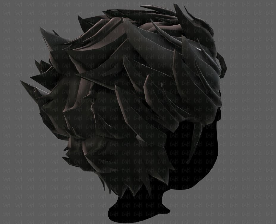 3D Hair style for boy V62 Low-poly 3D model_20