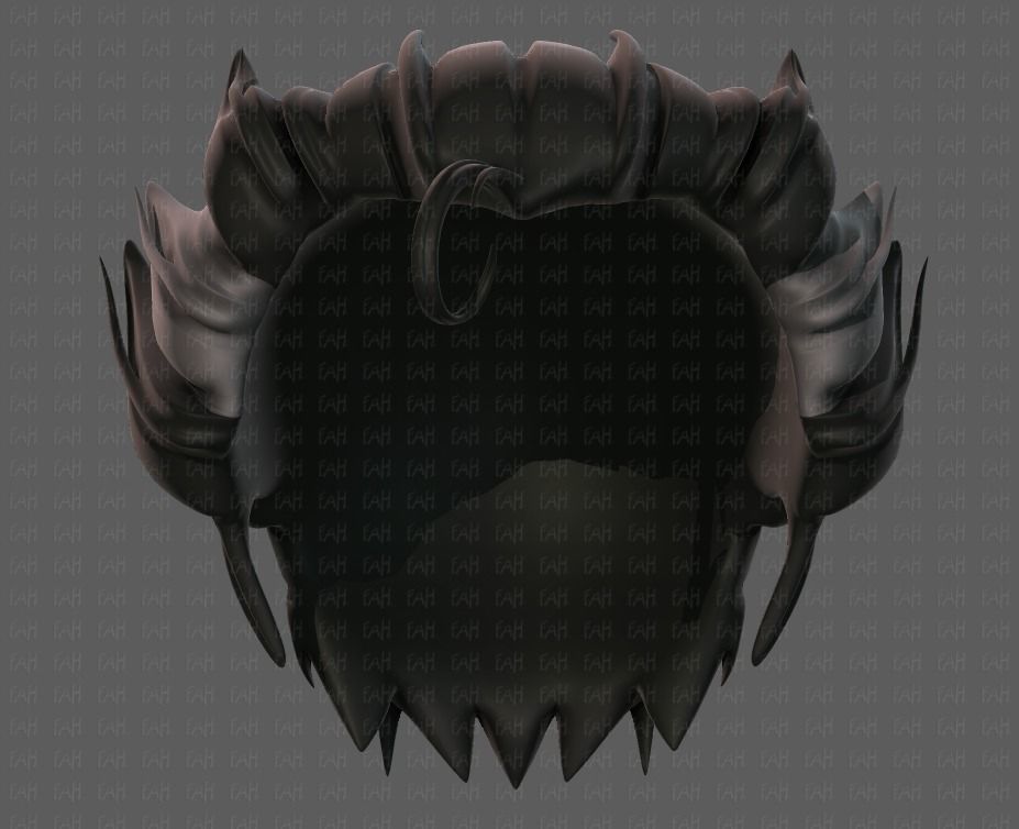 3D Hair style for boy V62 Low-poly 3D model_37