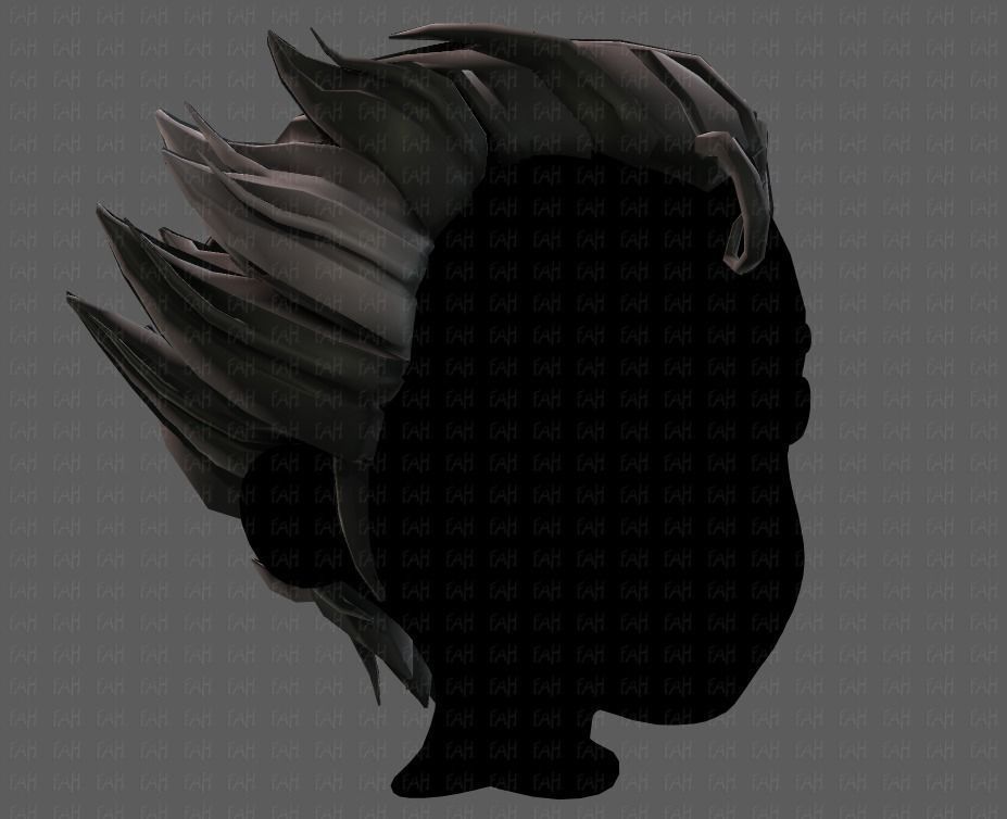 3D Hair style for boy V62 Low-poly 3D model_18