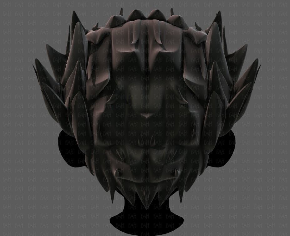 3D Hair style for boy V62 Low-poly 3D model_5