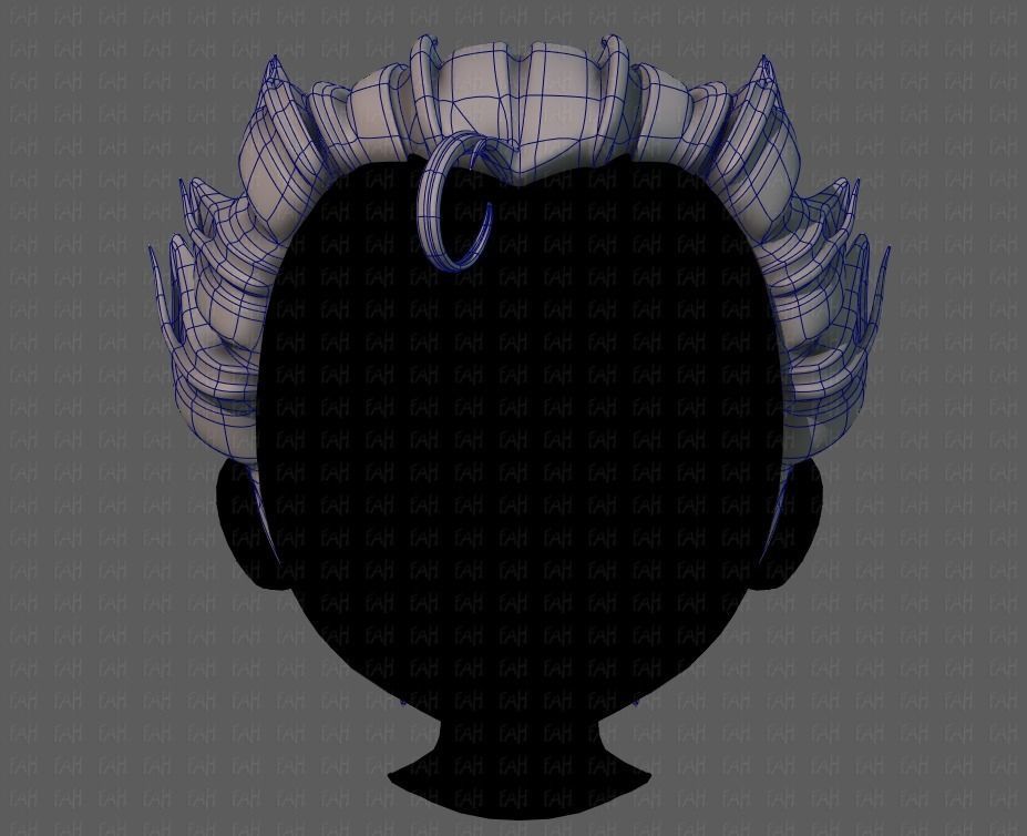 3D Hair style for boy V62 Low-poly 3D model_9