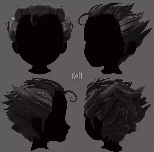 3D Hair style for boy V62