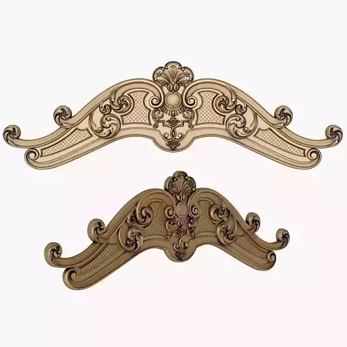 Carved crown decor for cnc