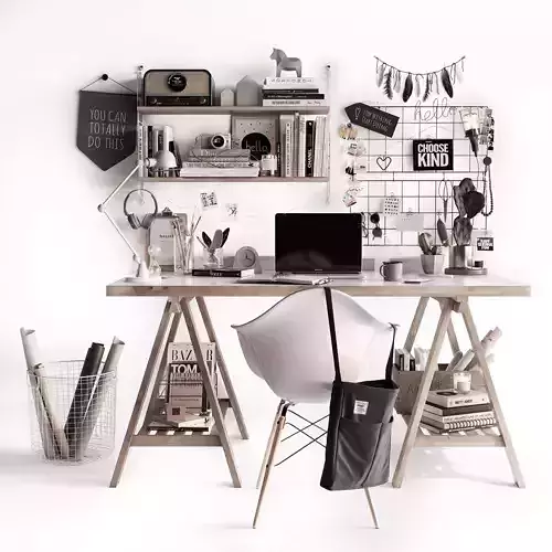 Workplace 3D model