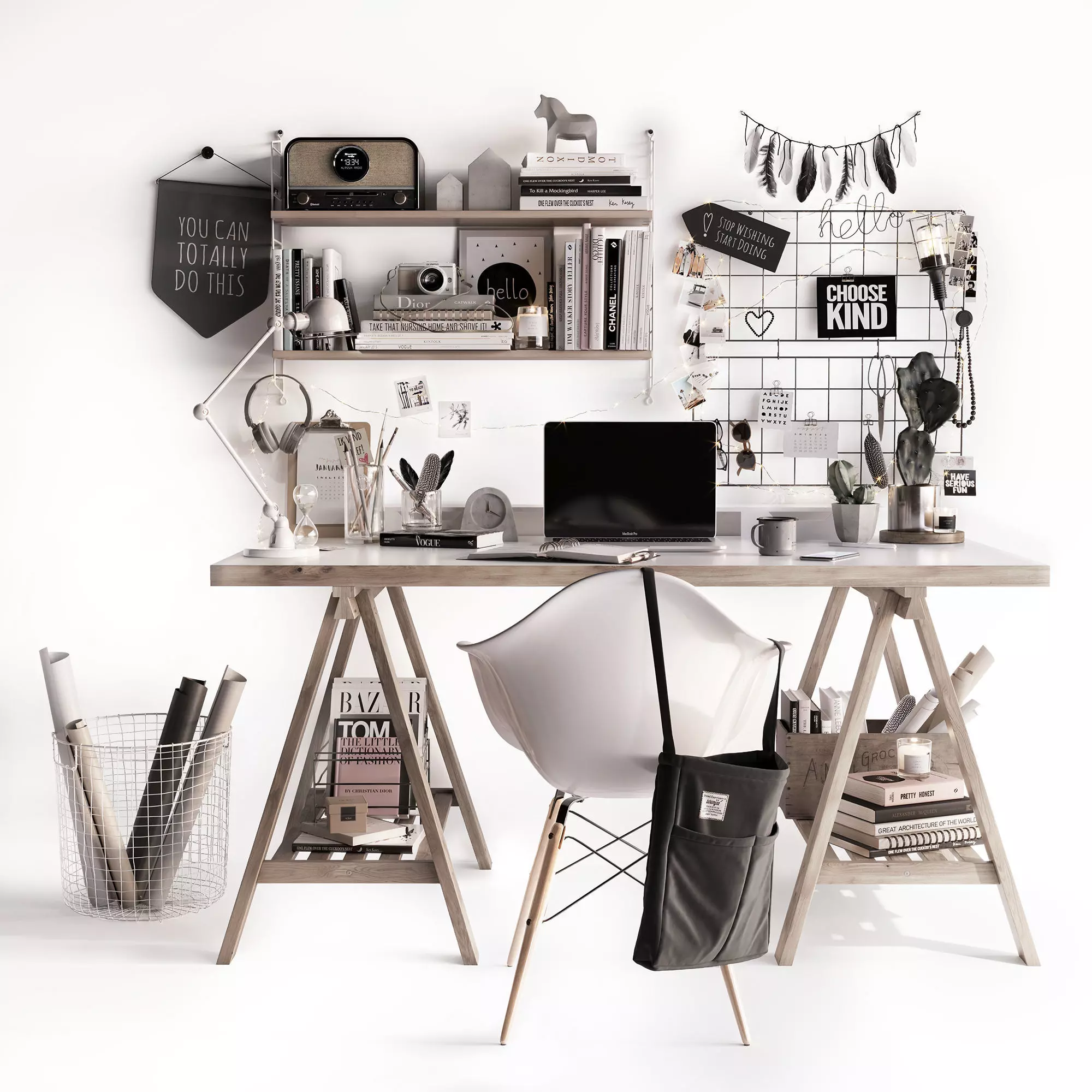 Workplace 3D model_0