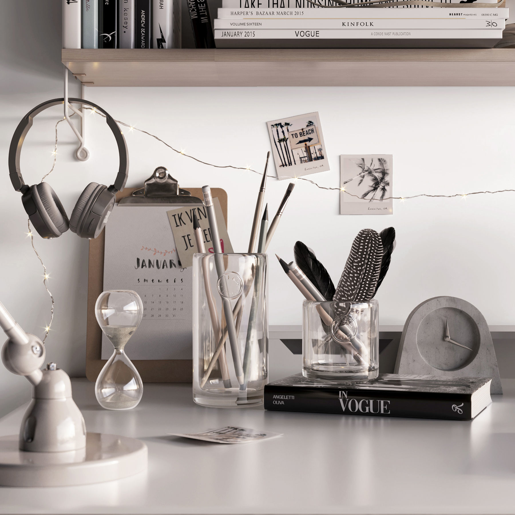 Workplace 3D model_3