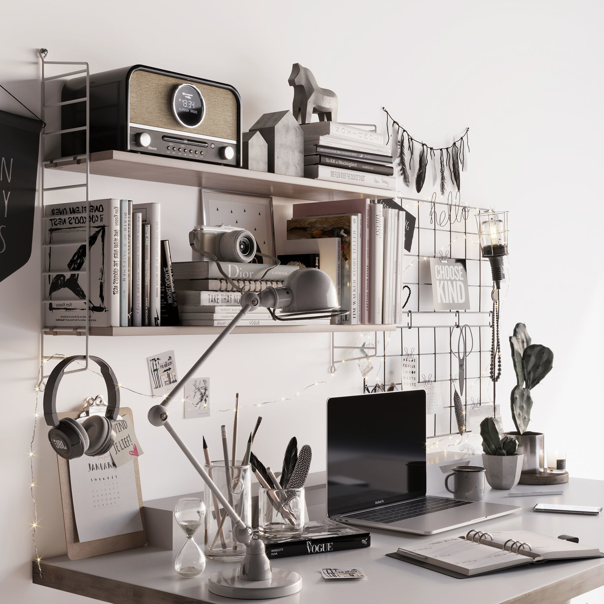 Workplace 3D model_4