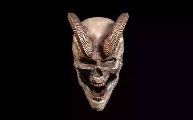 Demon King Skull Low-poly 3D model