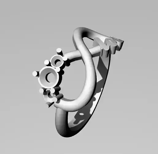 ring infinity love Free 3D print model