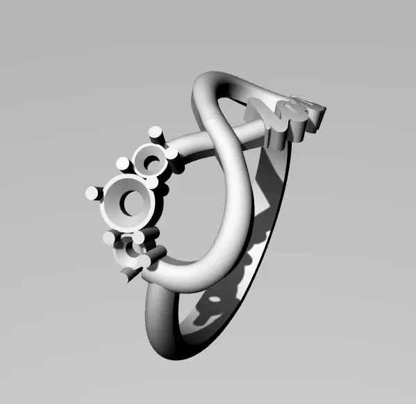 ring infinity love Free 3D print model