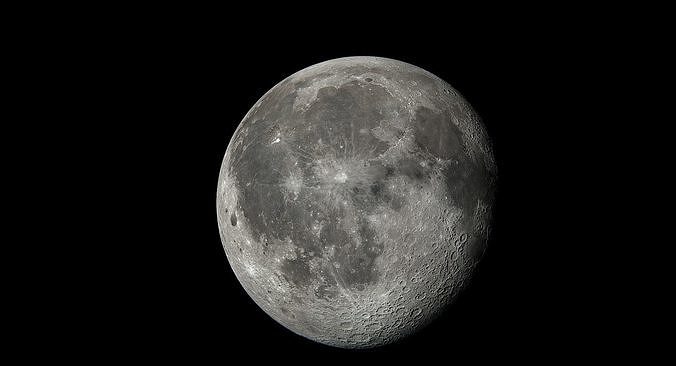 Moon Si-fi Low-poly 3D model